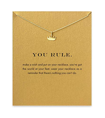 Baydurcan Friendship Anchor Butterfly Good Luck Elephant Necklace for Women - style: Crown