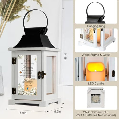 Memorial Lantern for Loss of Son Sympathy Gifts Memory Lantern - color: Son