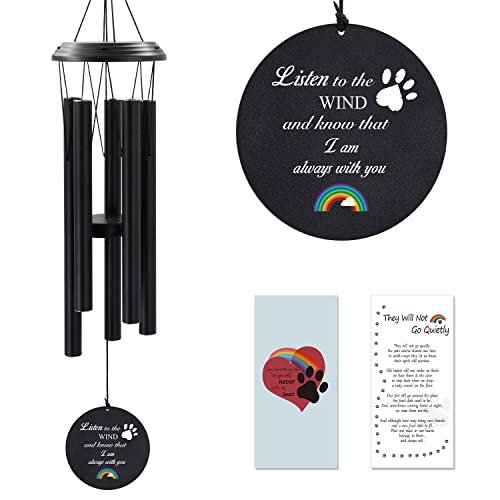 ASTARIN Dog Memorial Gifts Sympathy Wind Chime for Pet Loss Gifts | Cat Wind Chimes for a Grieving Pet Owner, Pet Memorial Wind Chimes - color: 32"dog Memorial-1