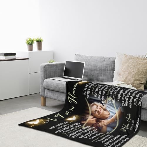 Personalized Memorial Blanket for Loss of Loved Dad Mom Husband Wife - color: Memorial Blanket 05