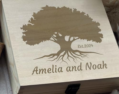Custom-Crafted Tree of Life Memory Gifts with Name Engraving - Unique Personalized Memorial & Sympathy Present