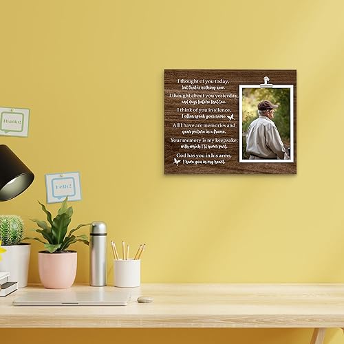 ZENNLAB Memorial Picture Frame for Loss of Loved One, Sympathy & Bereavement Gifts for Mother, Father & Grandparents, In Memory of Loved One - style: Memorial frame