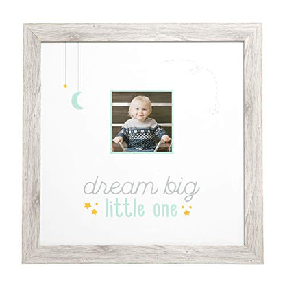 Kate & Milo Dream Big Wall Art Rustic Wood Frame, Woodland Nursery Décor - style: Dream Big