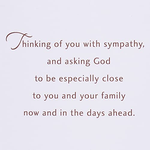 American Greetings Religious Sympathy Card with Pocket Keepsake Card Included (Especially Close) - color: Especially Close