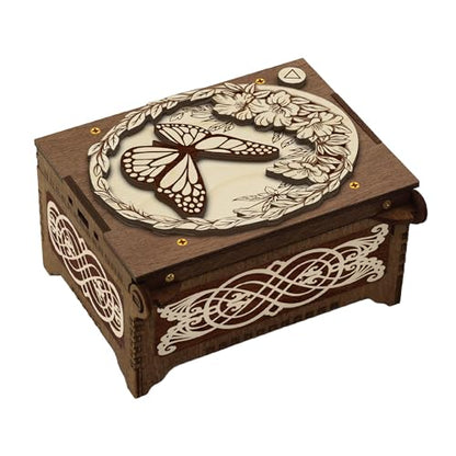 Butterfly Custom Song MP3 Music Box, Personalize with Photo Print & Text, Plays Any Song