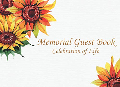Memorial Guest Book Celebration of Life: In Loving Memory Register Book for Funeral | Funeral Guest Book | Remembrance Guestbook for Memorial Service