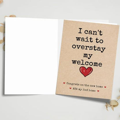 fancu Funny Housewarming Card Gifts for New Home | New Home Card for Friends,house warming card, Congrats on the New House Card, 5 X 7 Inches Envelope Sticker - color: ZC-020