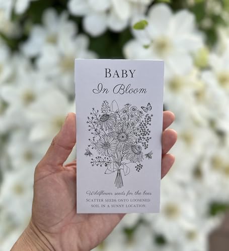 Wildflower Baby Shower Favors Seed Packets Pack of 25 Baby in Bloom Shower Favors Wildflower Baby Shower Favors | Baby in Bloom seed packet favor