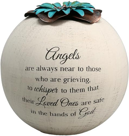 Pavilion Gift Company 19094 Angels are Near Candle Holder, 5-Inch, Terra Cotta