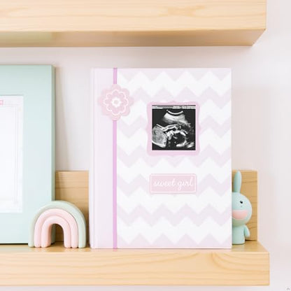 Lil Peach First 5 Years Chevron Baby Memory Book Journal, Pink - style: Chevron Pink