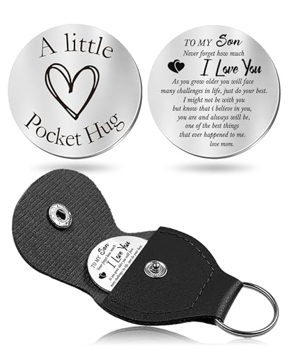 CINDYHE Pocket Hug Token keychain for Men Women Him Her(Son) - color: Son