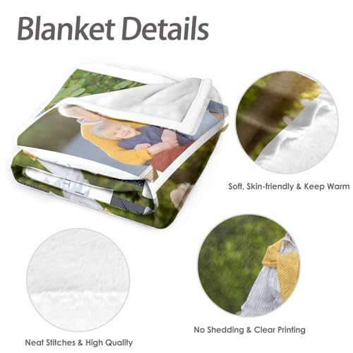 Custom Memorial Blanket with Picture Personalized Sympathy Remembrance Condolences Bereavement Gifts Sympathy Gifts for Loss of Loved One Mother Dad Grandma Grandpa Sister Daughter Friend - color: Design13