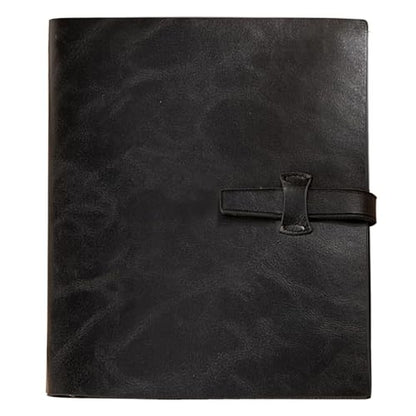 Photo Album 4x6 200 Photos, Genuine Leather Albums Page Refillable with 30 Pieces Writing Paper, Best Gift for Travel Wedding Kids Graduation Baby Picture Album Scrapbook - color: Black