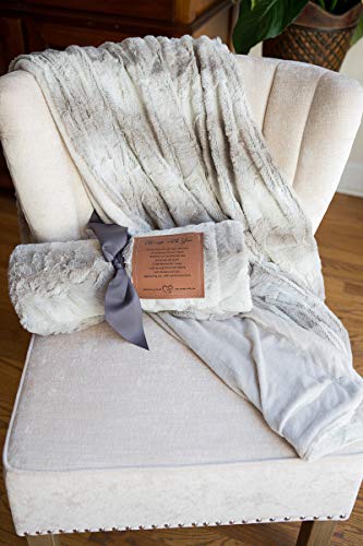 Always With You Softly Said Memorial Blanket- Thoughtful Sympathy Gift to Remember Lost Loved Ones - color: Soft Gray - Non Personalized