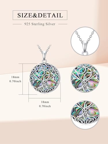 WINNICACA Urn Necklaces for Ashes 925 Sterling Silver Tree of Life Ash Necklace Cremation Jewelry Urn Pendants for Women Memorial Gifts for Birthday Christmas Funeral - style: 05-Urn