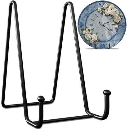 Plate Stands for Display, 4 Pack 4 Inch Black Metal Easel - color: Black, size: 4 Pack 4 Inches