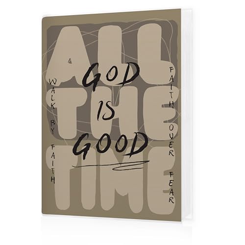 Christian Photo Album 4x6, Christian Gifts, God Is Good All the Time Bible Verse 18 Pockets Small Picture Memory Photo Album for Family Anniversary Travel Vacation - color: Bible God