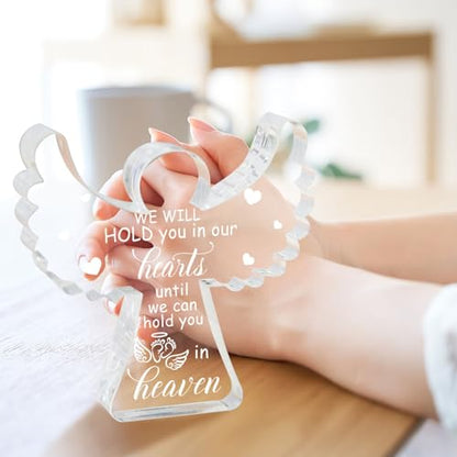 Miscarriage Gifts for Mothers, Remembrance Gift, Sympathy Gifts, Remember Me Grieving Present, Baby Footprint Memorial Angel Acrylic Sign, Infant Loss Sympathy Gift, Funeral in Memory of Loss of Baby - style: 037