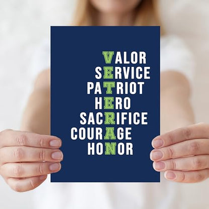 Veterans Day Card, Veterans Day Cards Gifts for Men Women - color: Veterans A