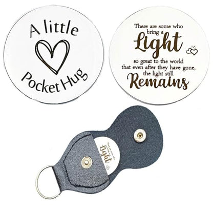 RFTWXHPN Long Distance Relationship Friendship Gifts for Women Men Pocket Hug Tokens Christmas Gift for Boyfriend Girlfriend - color: There Are Some Who Bring a Light