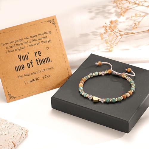 yupoxiu Natural Stone Bracelets - Inspirational Birthday Gifts for Women | Thinking of You & Get Well Soon Gifts for Women, Unique Jewelry Gift for Friend, Sister, Her - style: M-You’re one of them