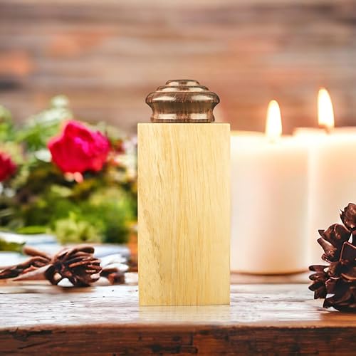 ZIYA Wooden Small Urns for Human Ashes Keepsake Miniature Urn Box for Human Ashes Adult Male Female Mini Memorial Cremation Pet Urns for Dog Cat Ashes Sharing Urn with Gift Case, Bag and Funnel - size: 1 Keepsake