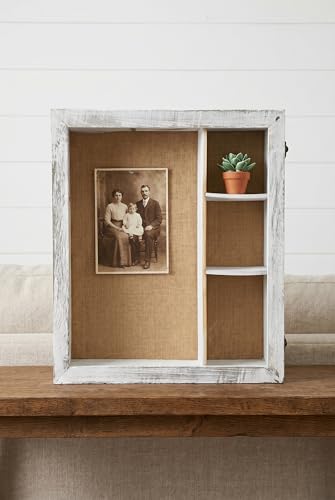 Extra Deep Shadow Box Frame 14x16x6, Depth 6in Shadow Boxes Display Cases, for Flowers Bouquet Wedding Picture Photo and Keepsake (White) - color: White