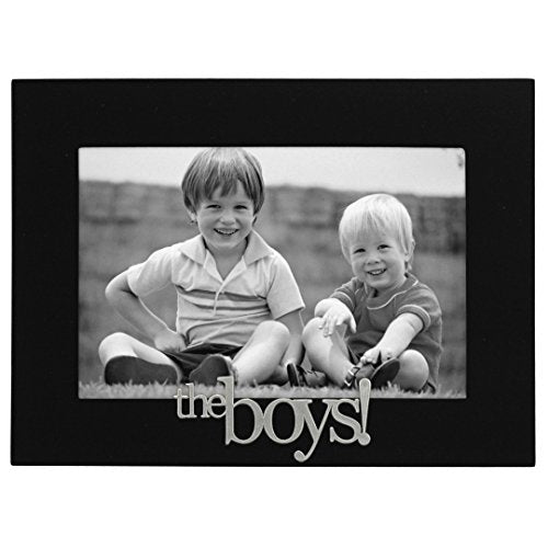 Malden International Designs 4307-46 The Boys! Expressions Picture Frame, 4x6, Black - style: The Boys
