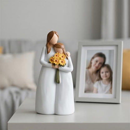 Mother Daughter Gift, Mom and Daughter's Figurines, Mom Birthday Gifts, Sculpted Hand-Painted Figure, Mom's Gifts from Daughter on Birthday, Mother's Day, Christmas, Thanksgiving, Mama Present - color: Mother Daughter Figurines