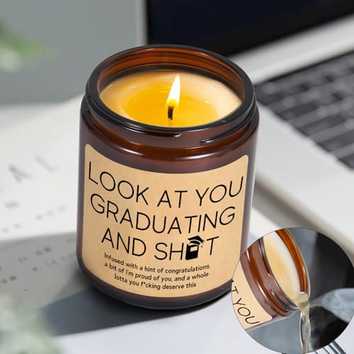 2026 Graduation Candle Gifts for Him, Her- Fun Grad Candle Gift for College - color: Graduation Gift