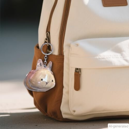 Rabbit Fur Storage Bottle - 2 Pack Rabbit Hair Storage Keychain, Transparent Memorial Pendant for Pet Keepsake, Grief Comfort Accessory