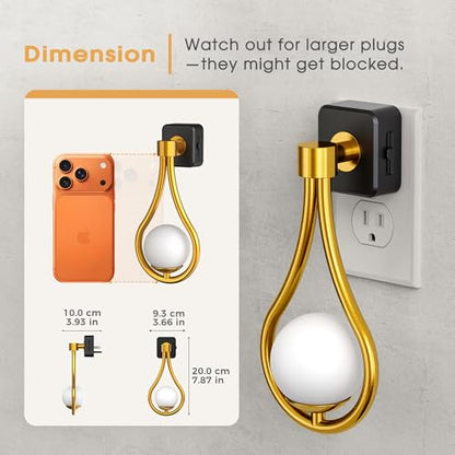 Briignite LED Night Light, Night Lights Plug into Wall, 0-100LM Dimmable - color: Cream