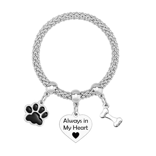 Mxrymvu Memorial Bracelet for Woman Sympathy Gift for Loss of Mother Father Famliy Pet Remembrance Bereavement Jewelry Gift - color: Sympathy Gifts for Loss of Pet