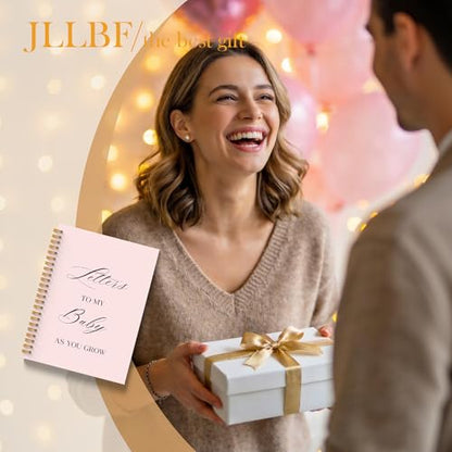 JLLBF Letters to My Baby Spiral Notebook, Baby Shower Gifts Notebooks for Expecting New Mom, Baby Journals for First Time Moms, Pregnancy Journal Notebook, 5.5x8.3 Inch - color: Letters To Baby