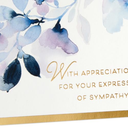 Hallmark Bulk Sympathy Thank You Cards, Assorted 50-Pack (Your Kindness)