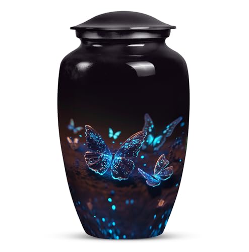 Butterfly Urn for Ashes - Large Cremation Urn for Adults, Men & Women, 10 inch - size: 10 inch Large Urn