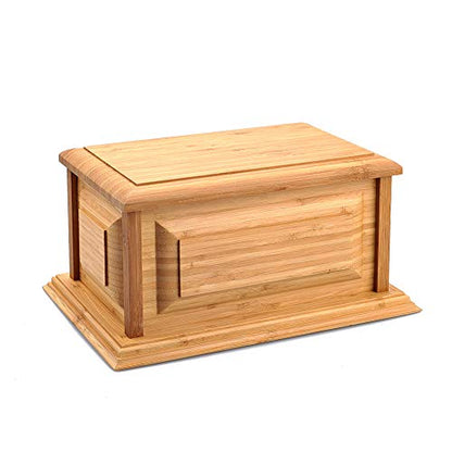 MAKEY'S Wood Urn,Bamboo Urns,Professional Urns for Human Ashes Adult,Cremation urns (Bamboo) - size: Bamboo