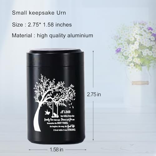 3 Inches Small Urns for Human Ashes Set of 8 Mini Urns for Sharing Small Keepsake Urns Memorial Ashes Holder-Family Tree - size: Set of 8-bird tree