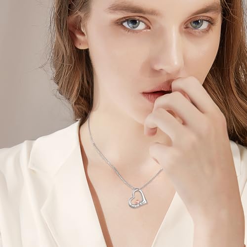 VONALA Urn Necklace Sterling Silver Memorial gifts for Ashes Keepsake Jewelry - style: Heart