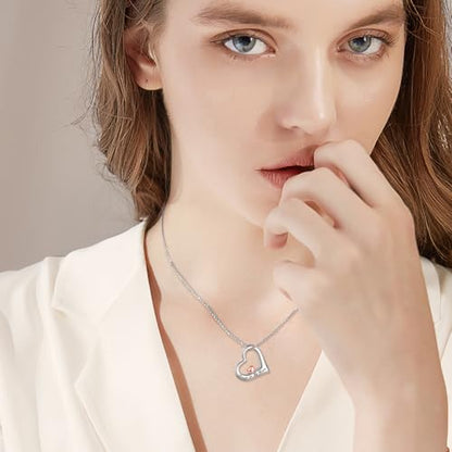 VONALA Urn Necklace Sterling Silver Memorial gifts for Ashes Keepsake Jewelry - style: Heart