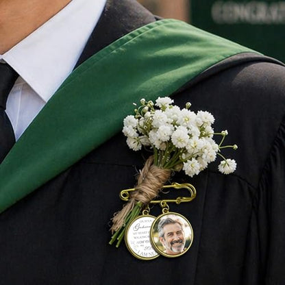 Wedding Bouquet Photo Charms Memorial Custom Boutonniere Bachelor Bridal - style: Plain Frame - Graduation Theme