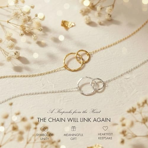 HOPE LOVE SHINE Sympathy Gift for Loss of Loved One - Remembrance, Bereavement, Memorial Necklace, Jewelry 16+2", 14k Gold Plated Sterling Silver - color: 14K Gold Vermeil, style: CHAIN WIL LINK AGAIN POEM