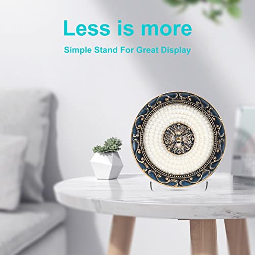 Boloyo Flat Back Acrylic Plate Display Stand , 3 Inch 5PC Clear Acrylic Display Holder Easel Base for Home Office Kitchen School Art Display - color: Flat Back, size: 3 inch(5PC)