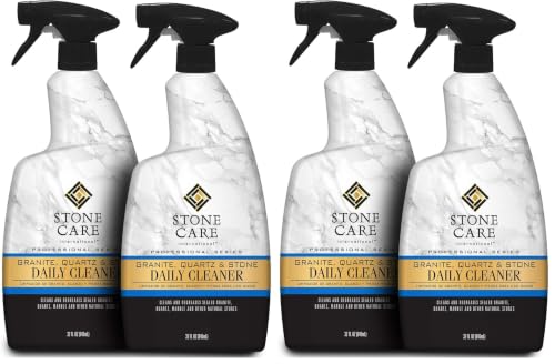 Stone Care International Granite Cleaner - 32 Fluid Ounces (4 Pack) Granite Marble Quartz Tile Travertine Limestone Slate Clean - size: 4 Pack