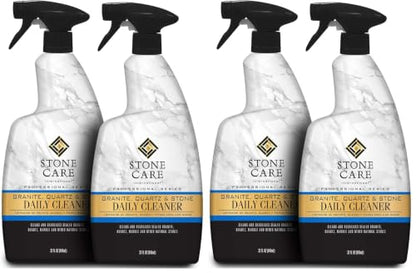 Stone Care International Granite Cleaner - 32 Fluid Ounces (4 Pack) Granite Marble Quartz Tile Travertine Limestone Slate Clean - size: 4 Pack