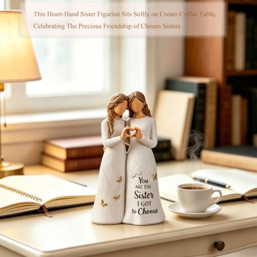 NAN ZAI NAN FANG Birthday Gifts for Women, Sisters Gifts from Sister | 5.5" Hand-Painted Sister Figurine to Best Friend Sisters Gifts for Women for Christmas & Birthday - style: Sisterhood