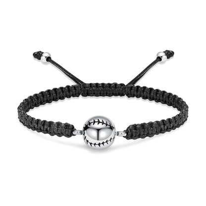 Hearbeingt Baseball Urn Bracelet for Ashes Cremation Jewelry for Women Men - color: Silver