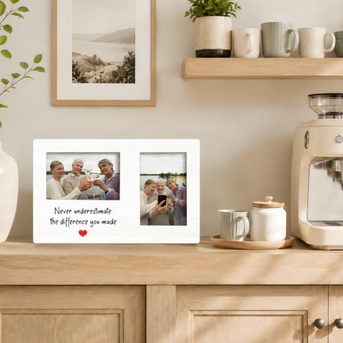 Retirement Gifts Double Picture Frame 4x6, Retirement Photo Frame - color: color-6