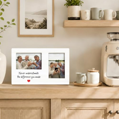 Retirement Gifts Double Picture Frame 4x6, Retirement Photo Frame - color: color-6