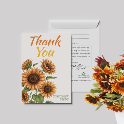Outsidepride Thank You Seed Packet Favors - 25 Packets - size: Option 1, style: Thank You